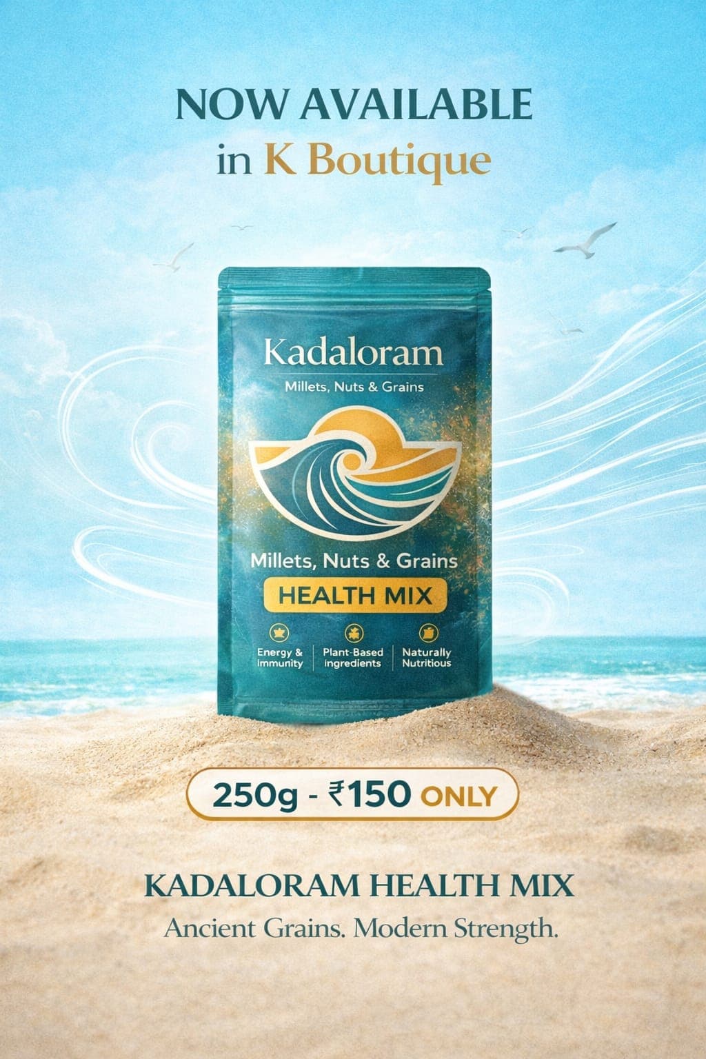 Kadaloram 250g Health Mix available at ₹150 — K Boutique
