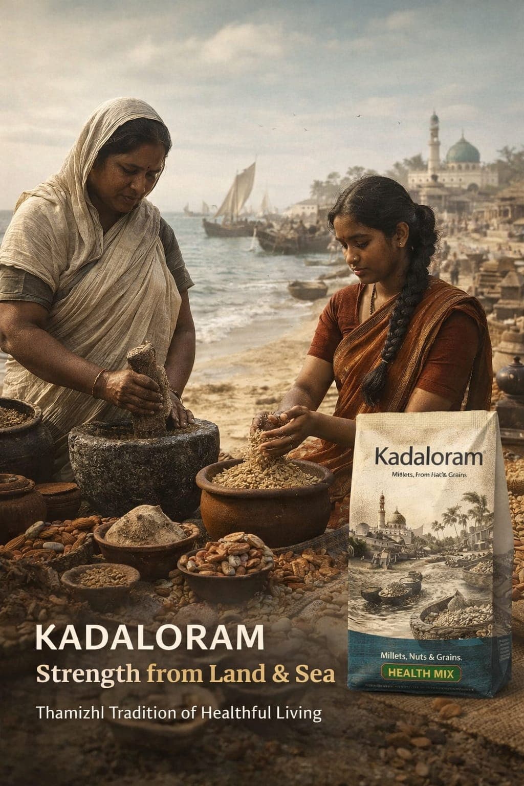 Kadaloram — Strength from Land and Sea, Tamil tradition